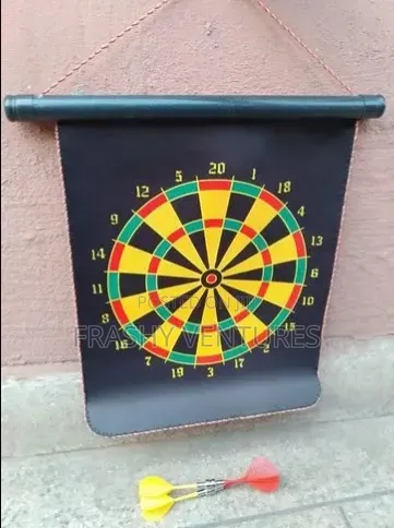 Roll-Up Magnetic Dartboard Game Set