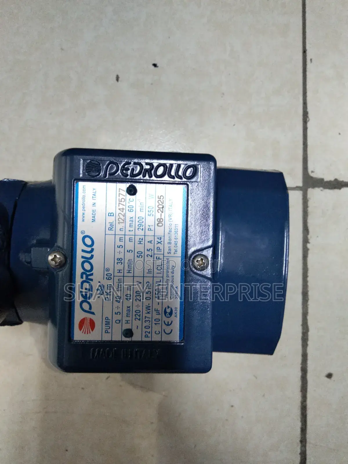 Pedrollo Water Pump 0.5hp /450v