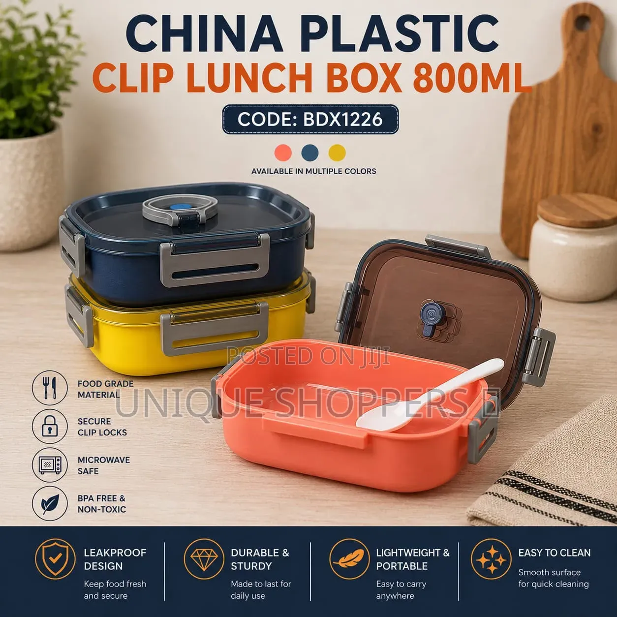 china Plastic Clip Lunch Box
