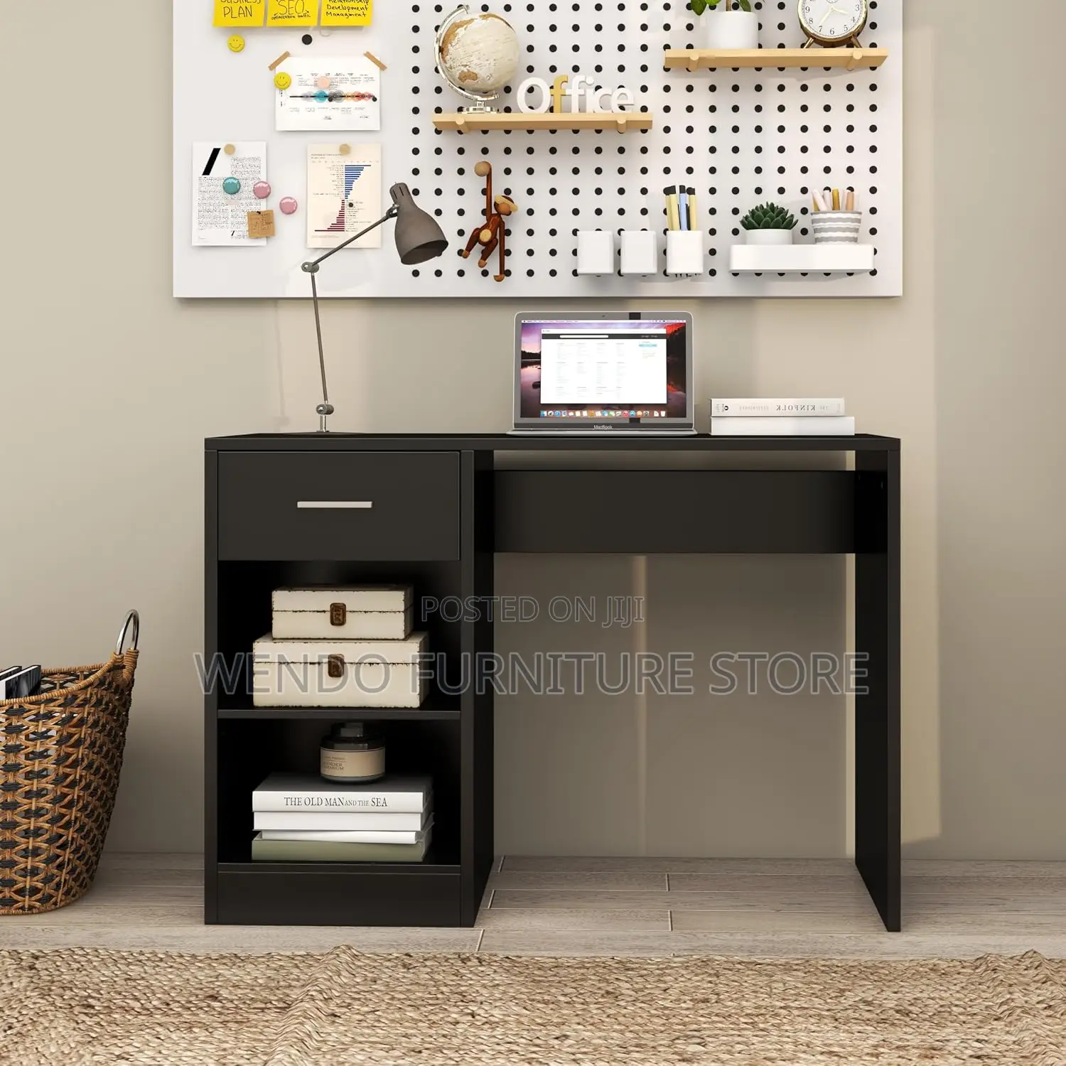 Office Desk; 1.2 Meter Home Office Solid Wooden Cleric Desk