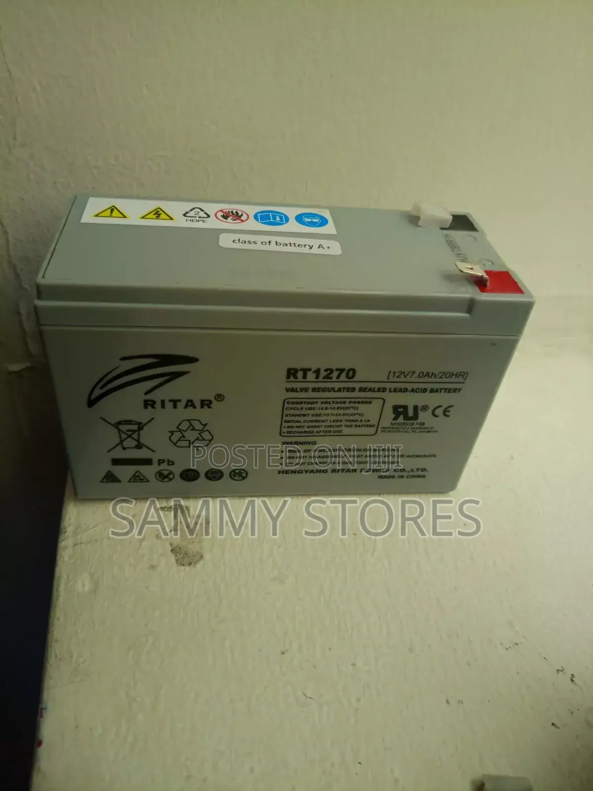 Ritar RT1270 12V 7Ah Sealed Lead Acid Battery