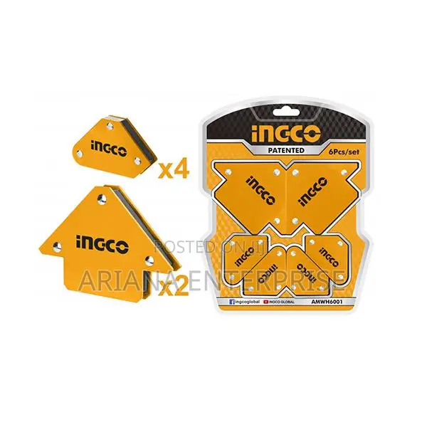 Magnetic welding holder set Ingco 6Pcs