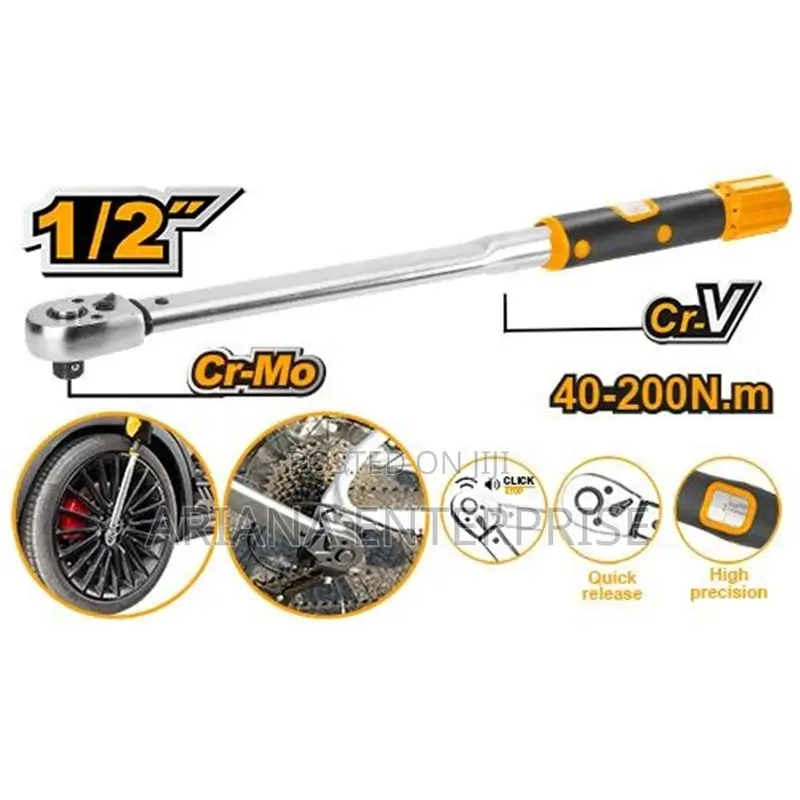 INGCO 1/2″ DR. TORQUE WRENCH 400-200NM HPTW200N1