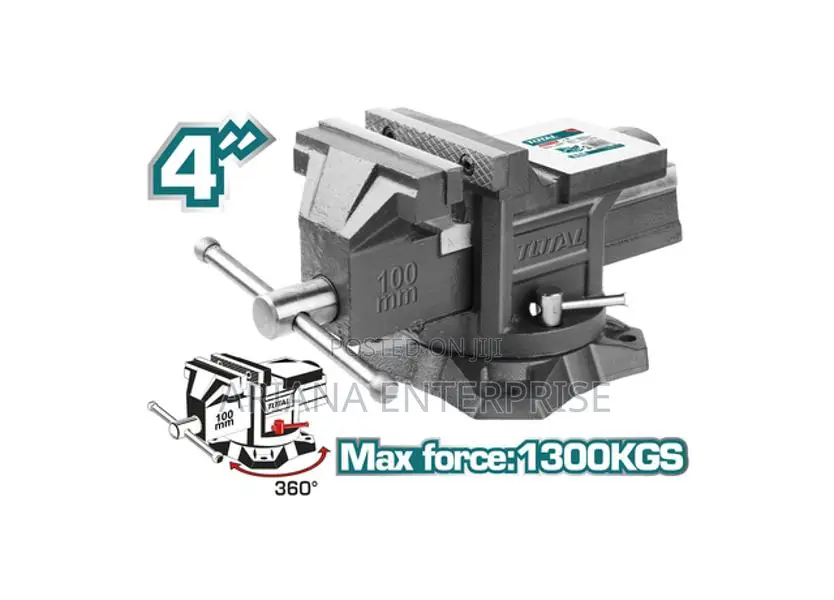 TOTAL BENCH VICE 4″ – 100mm (THT6146)