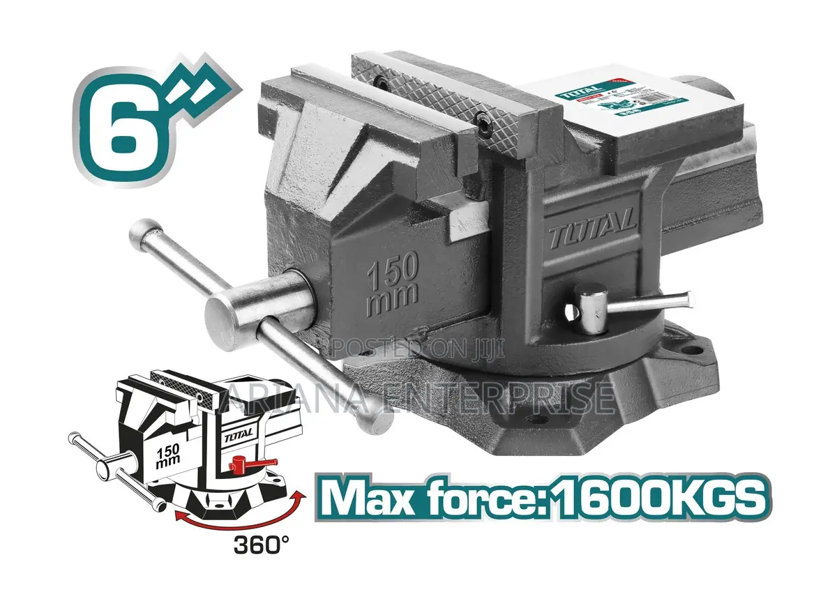 TOTAL BENCH VICE 6″ – 150mm (THT6166)