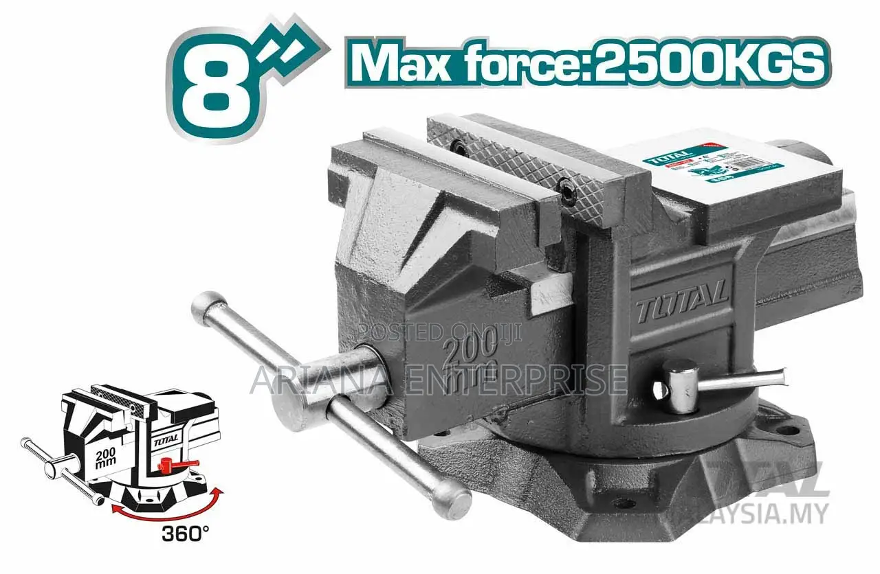 TOTAL BENCH VICE 8” – 200mm (THT6186)
