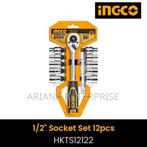1/2” Socket Set Ingco HKTS12122 12Pcs