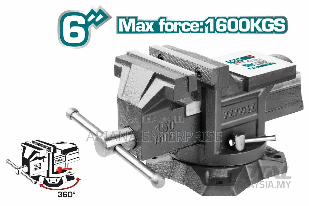 TOTAL BENCH VICE 6″ – 150mm (THT6166)