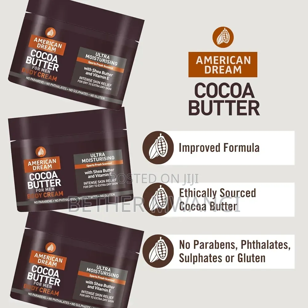 American Dream Cocoa Butter Body Cream for Men