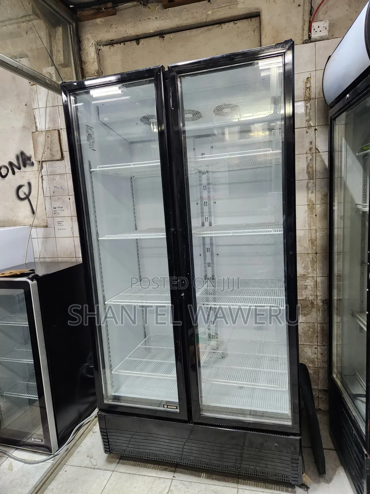 Black 2 Door Chiller 1000litres