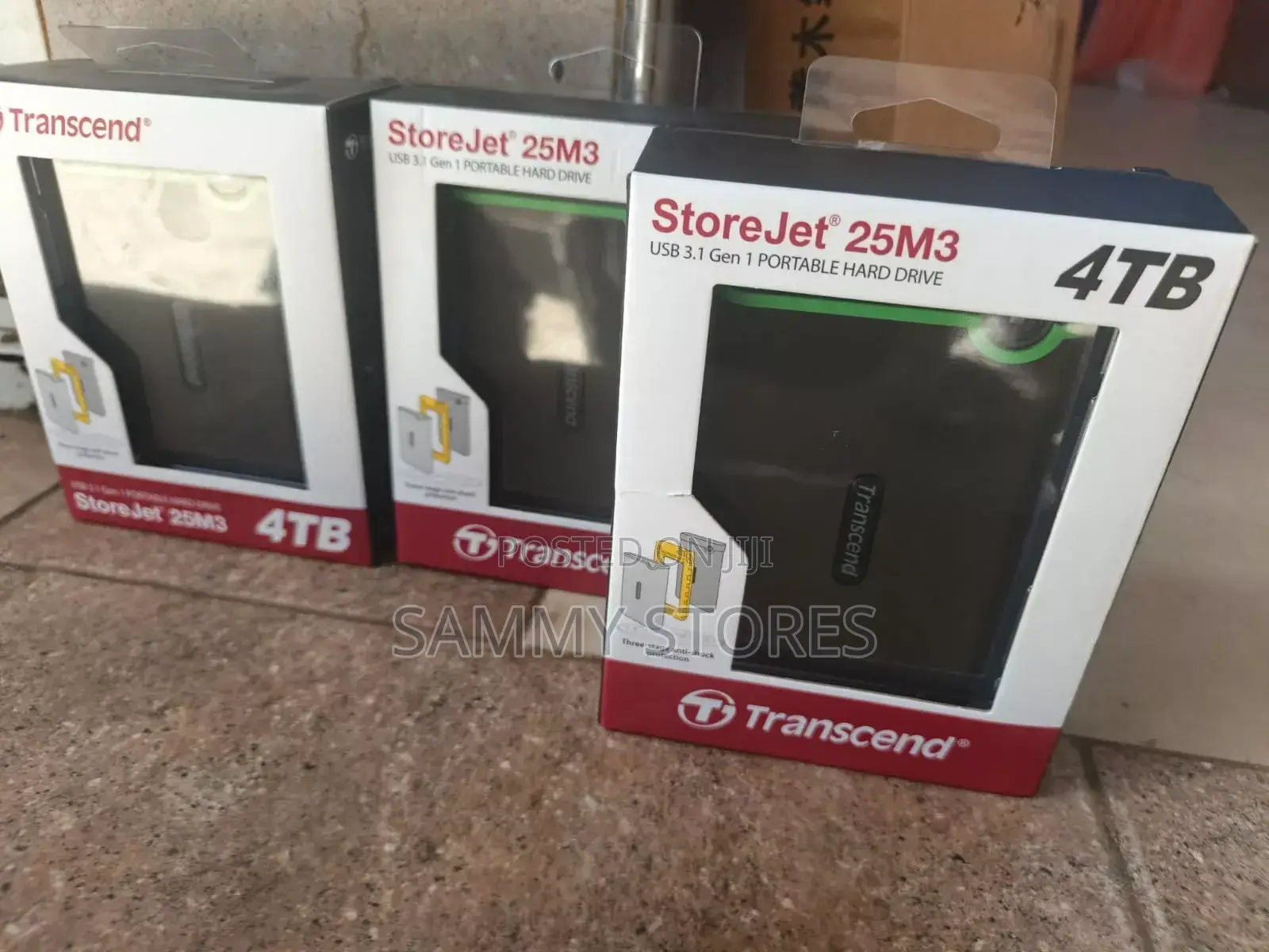 Transcend StoreJet 25M3 4TB USB 3.1 Gen 1 Portable HDD