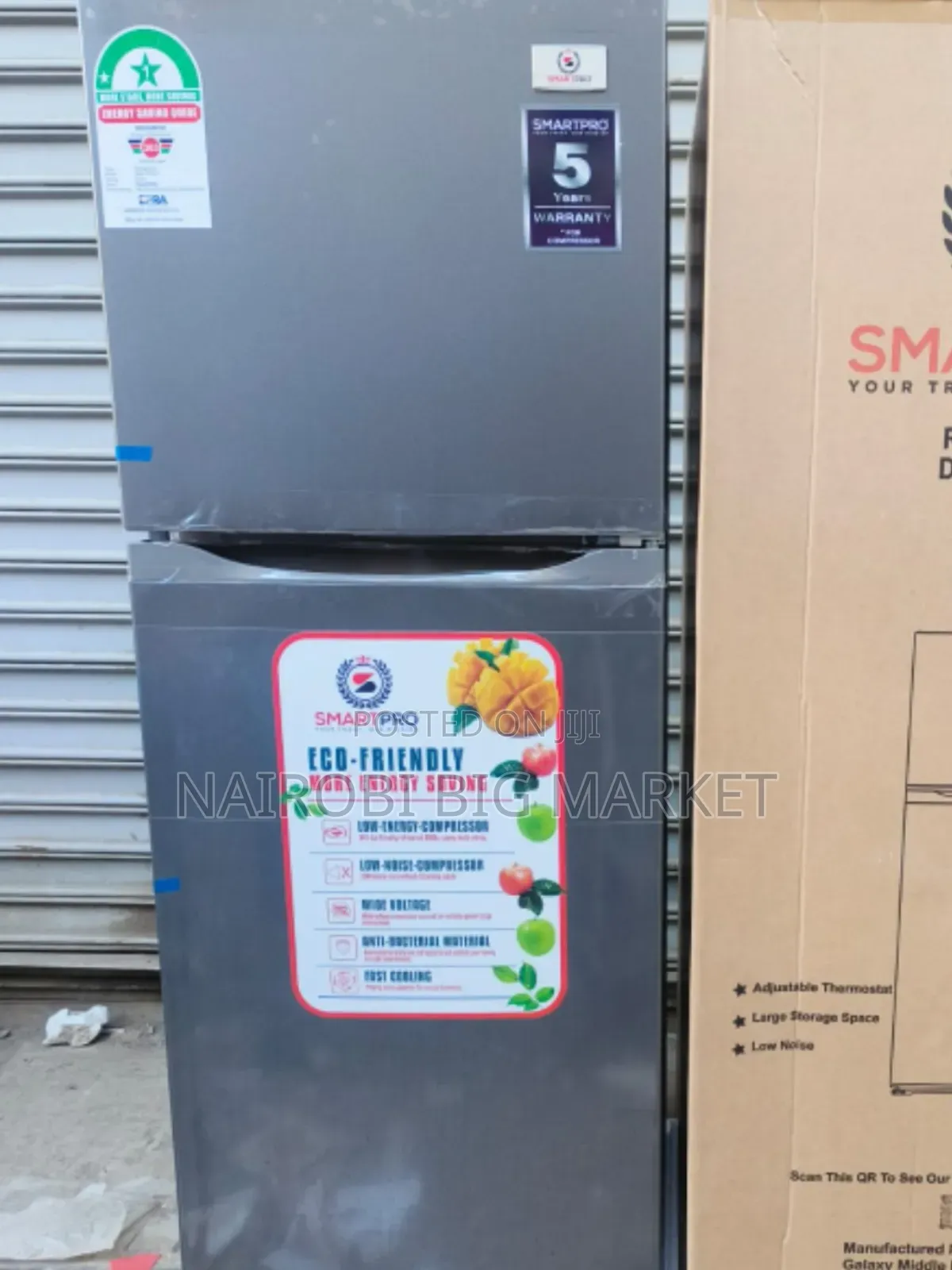 Smartpro Double Door Fridge 138l