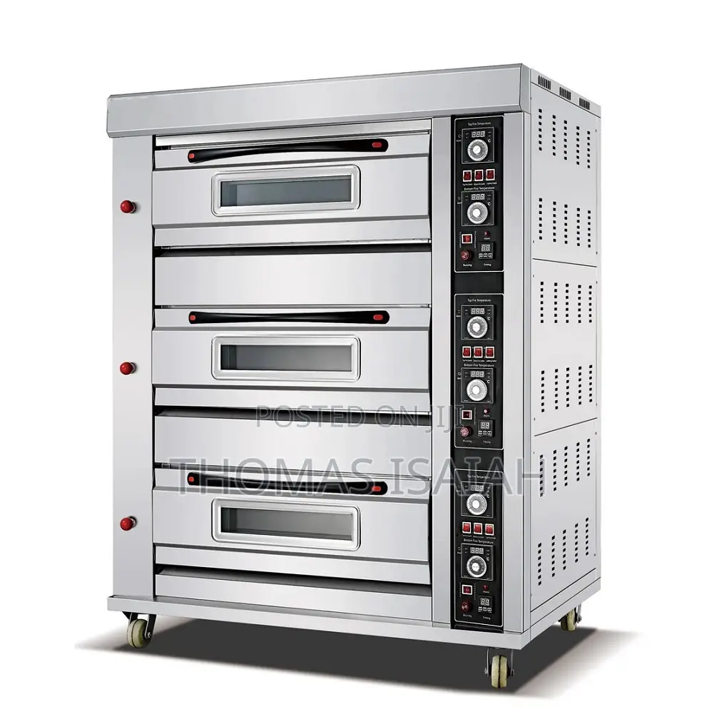 3 Deck 6 Trays Commercial Oven