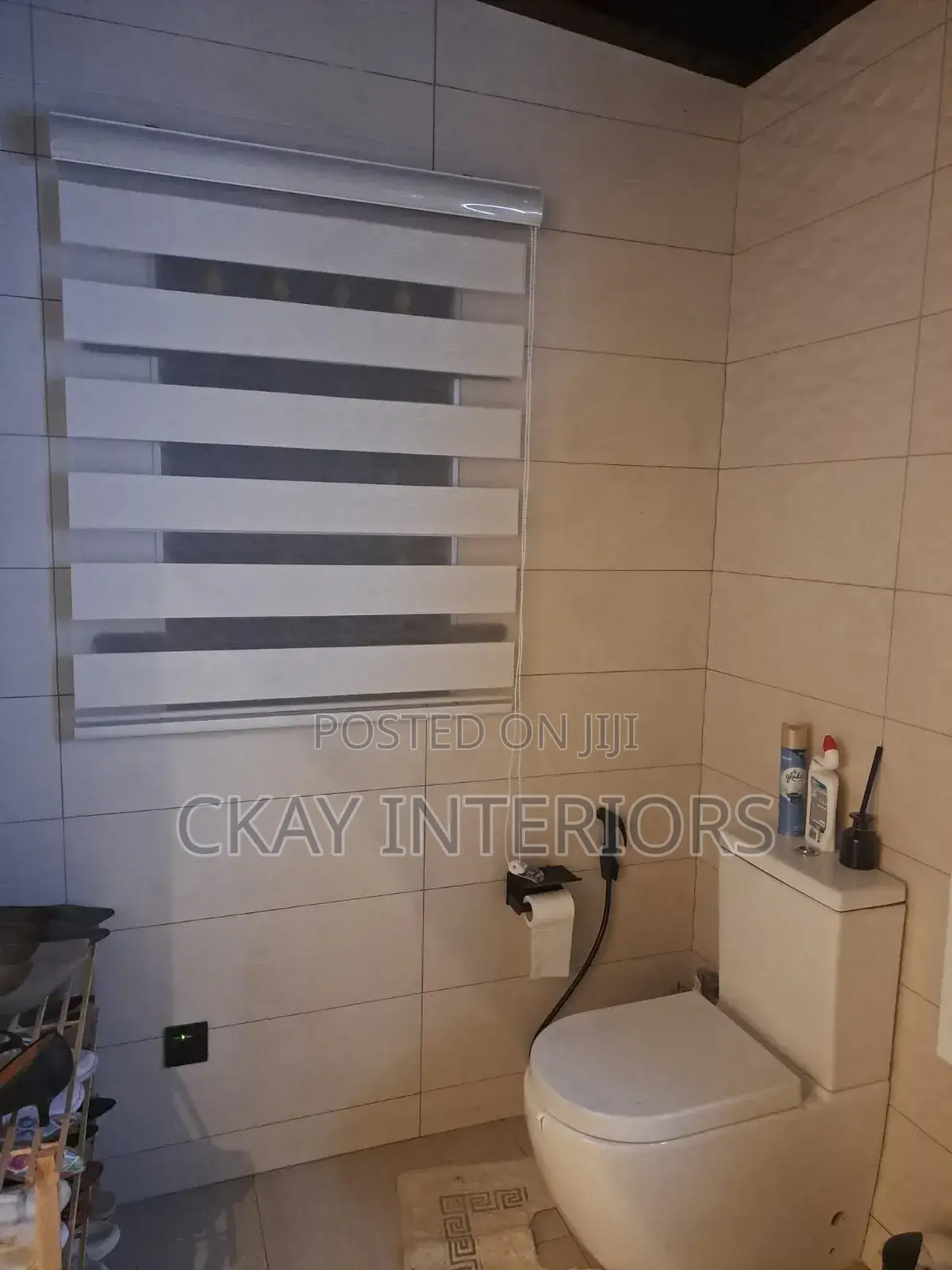 Toilet and Kitchen Window Horizontal Blinds