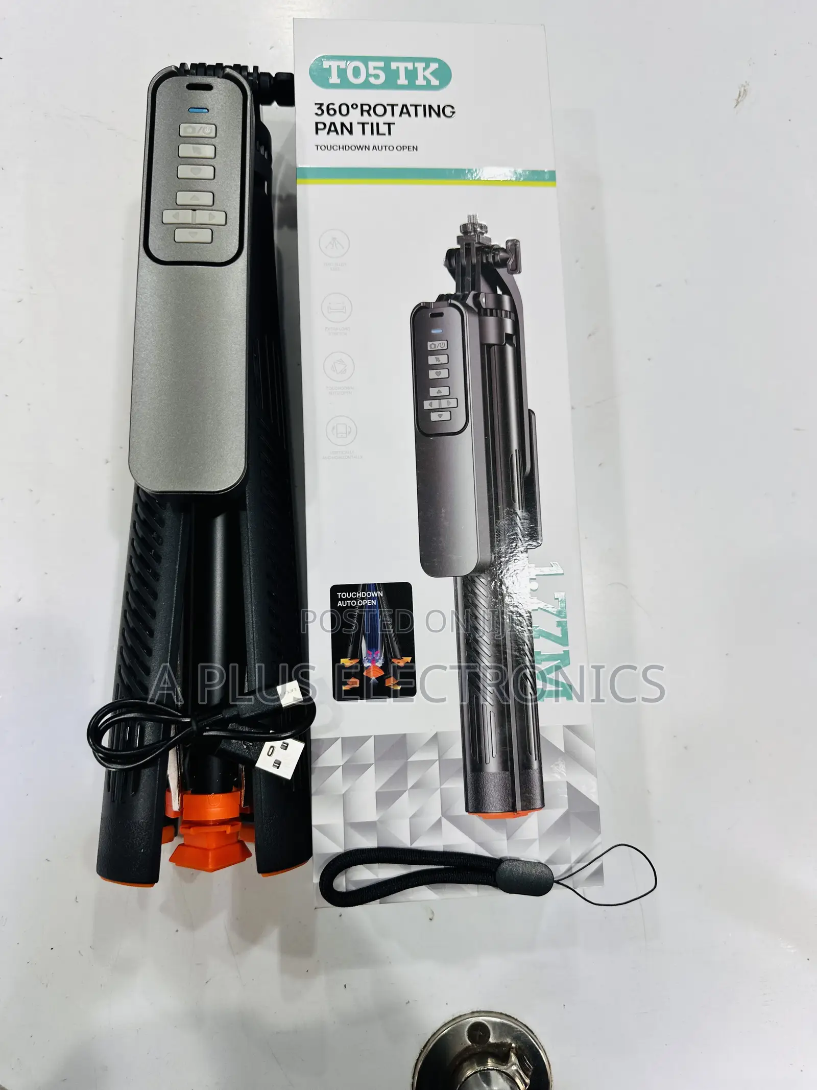 T05 1.77M Tripod Stand Adjustable Camera Phone Video Holder