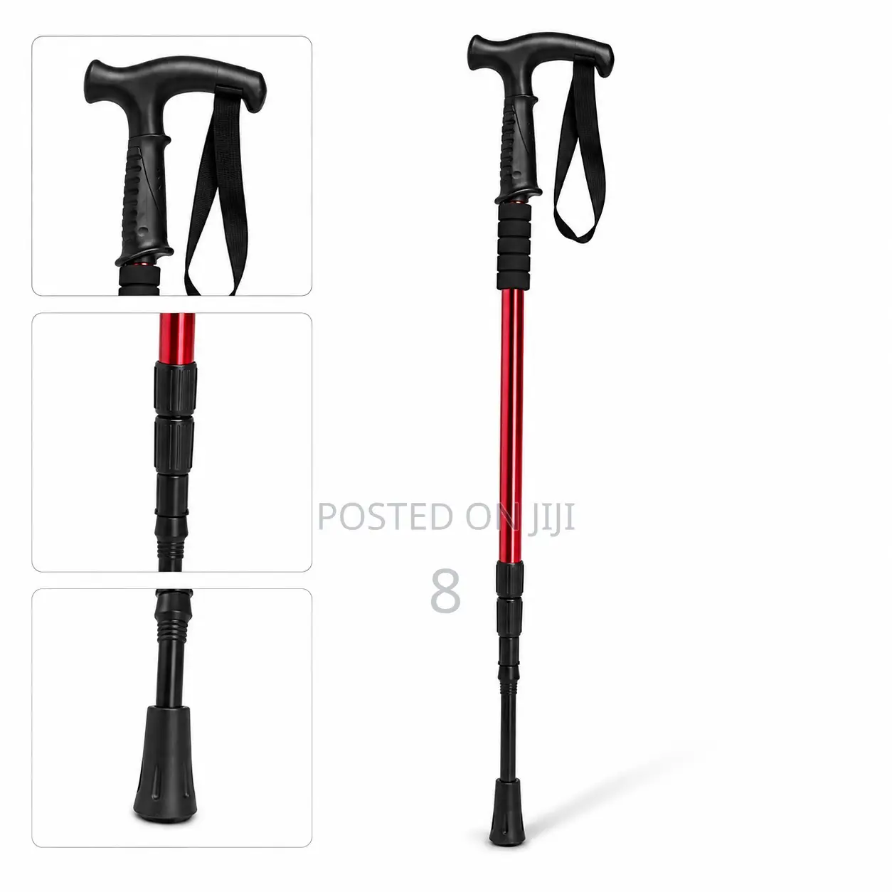 Adjustable Walking Stick With Comfortable T Handle