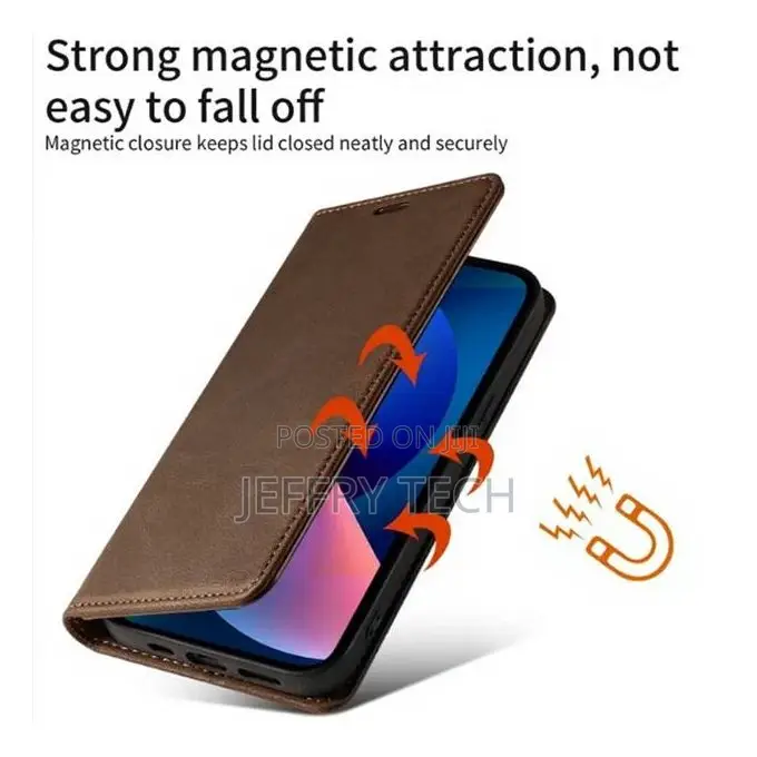 Xiaomi Redmi A5 Luxury Leather Flip Wallet Case – Brown, Card Slots,