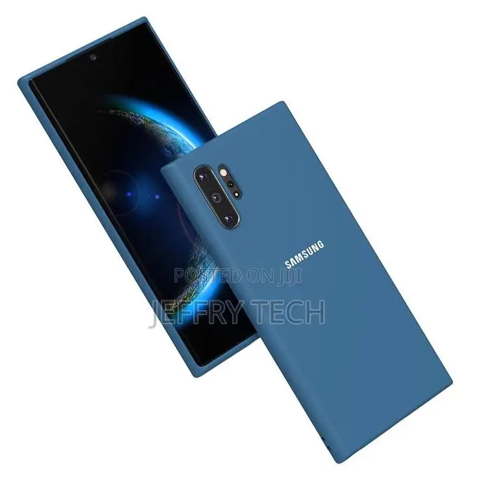 Soft Silicone Slim Fit Cover for Samsung Galaxy Note 10 Plus - Blue