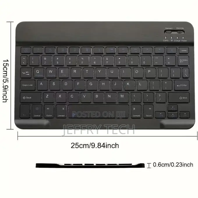 Keyboards WI-FI+Rechargeable Wireless Keyboard - Black