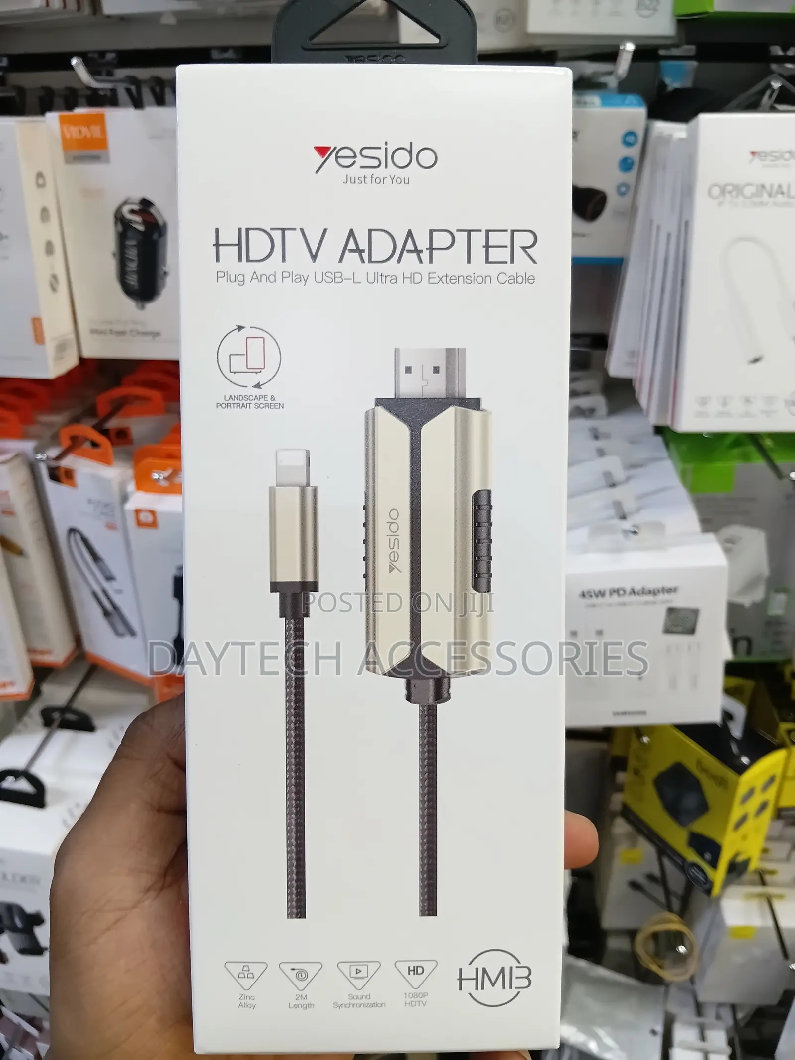 Yesido 2M HM13 1080P Lightning to HDMI Cable.