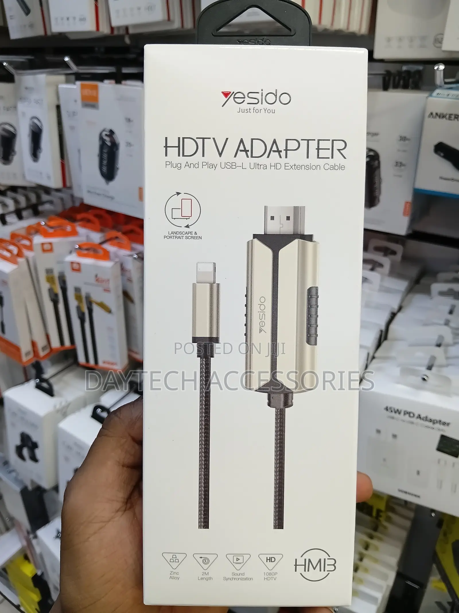 Yesido 2M HM13 1080P Lightning to HDMI Cable.