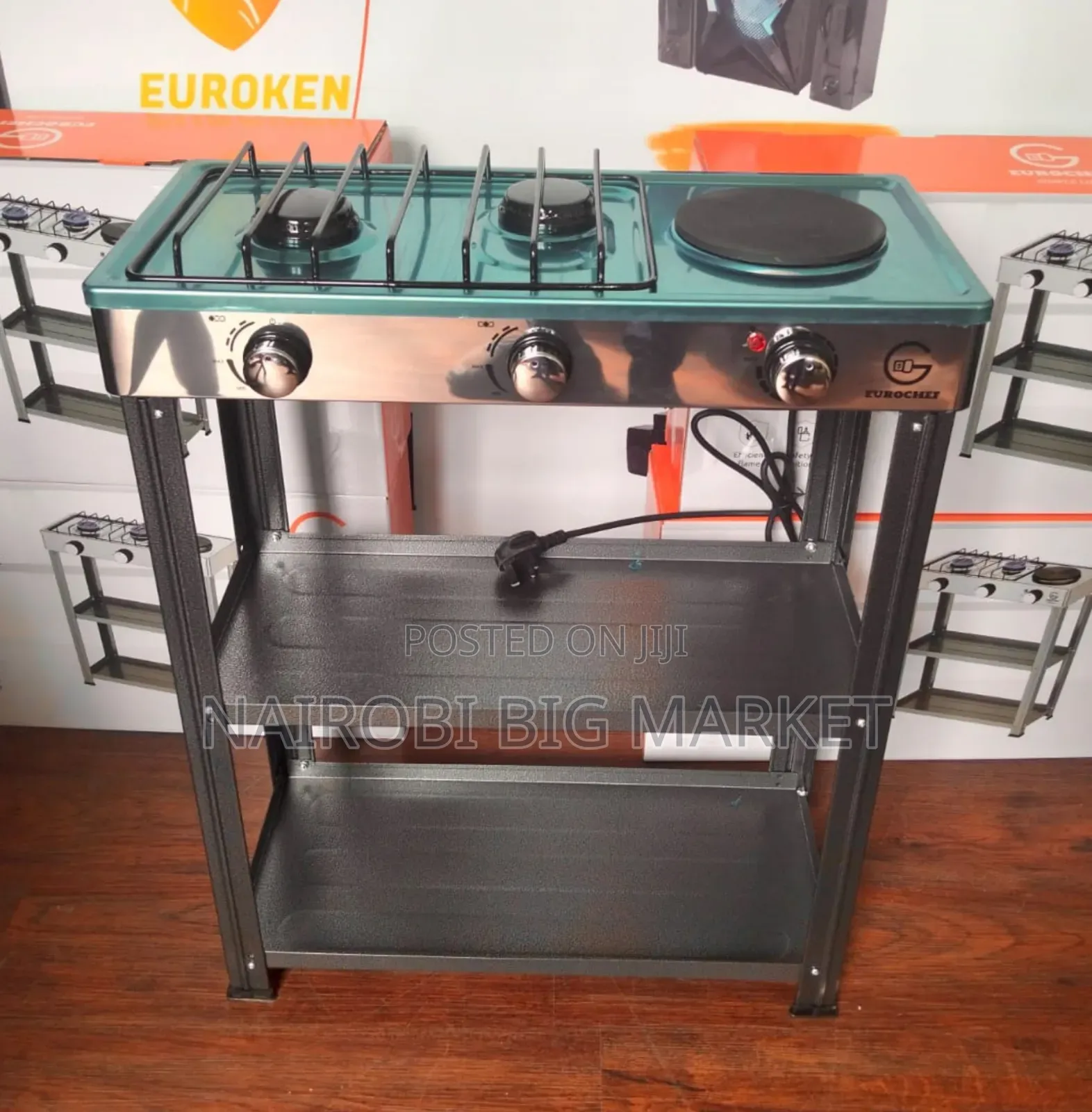 Eurochef Deluxe Gas Stove (Model: EC-6073 2+1)
Hybrid Burner