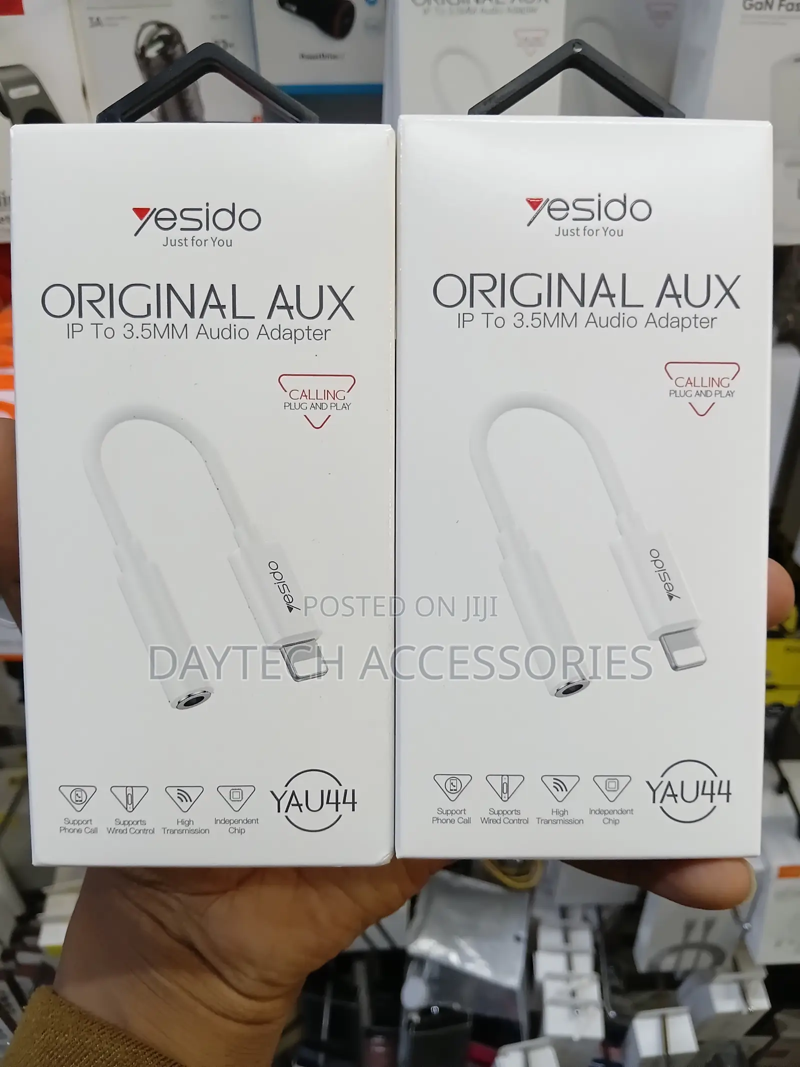 Yesido Adapter YAU44 Audio - Lightning to Jack 3,5mm - White