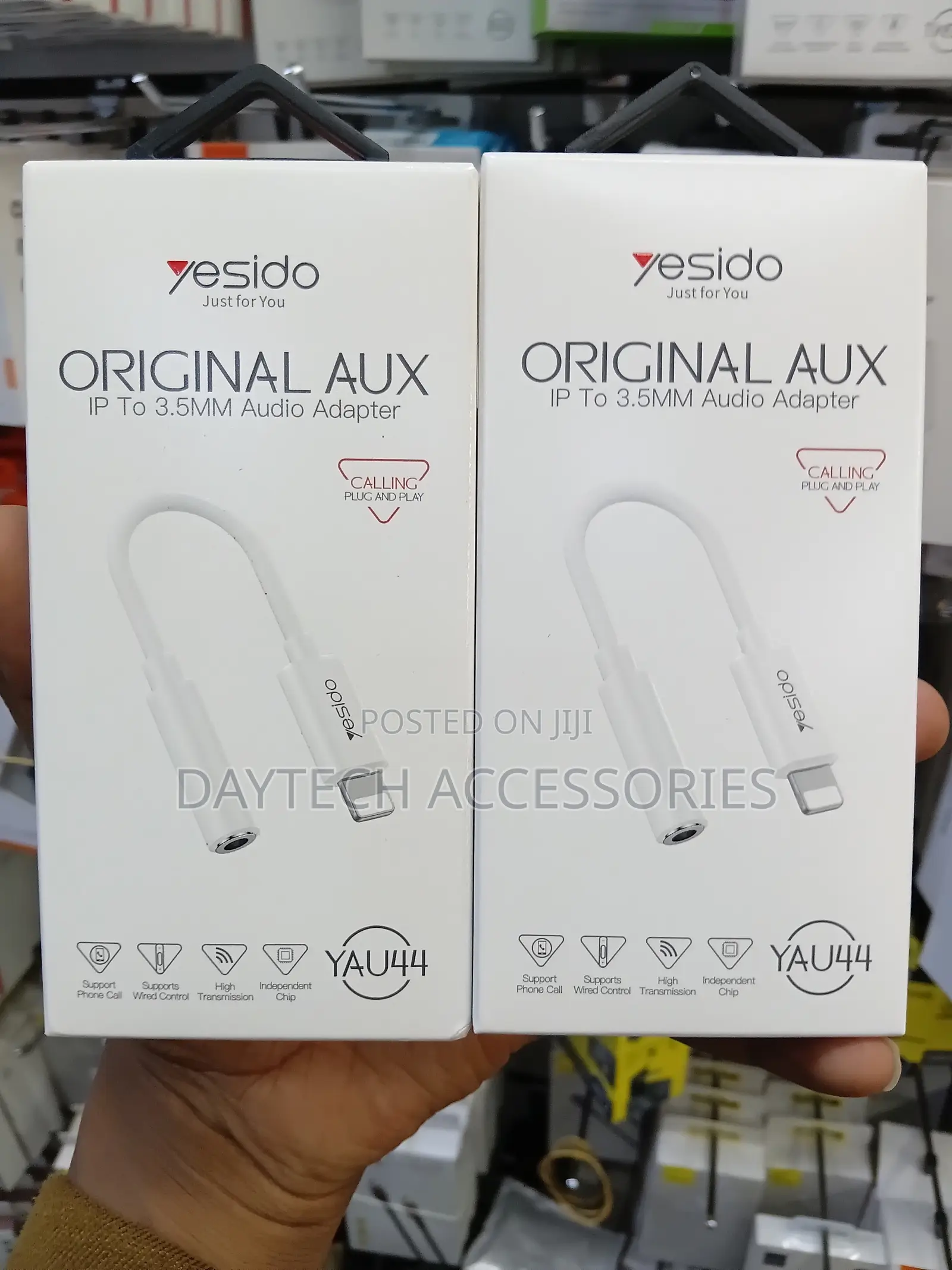 Yesido Adapter YAU44 Audio - Lightning to Jack 3,5mm - White