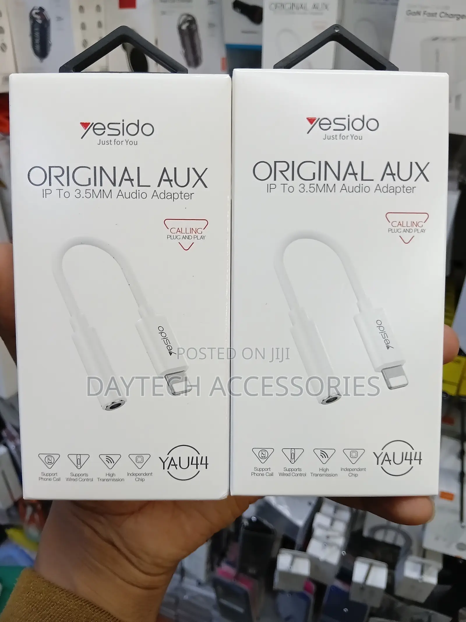 Yesido Adapter YAU44 Audio - Lightning to Jack 3,5mm - White