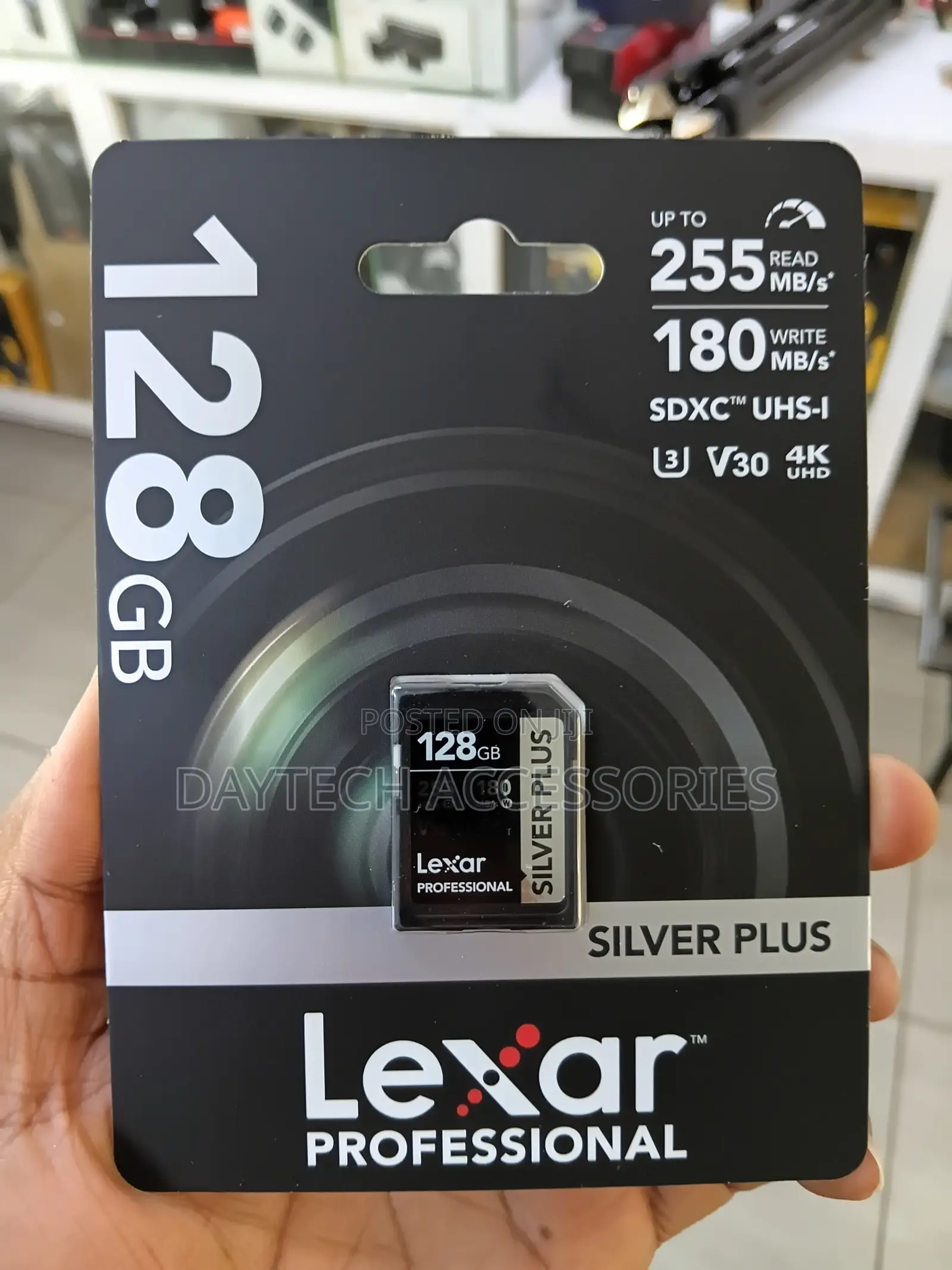 Lexar Professional Silver 128GB SDXC UHS-I Memory Card Up to 225 MB/s.