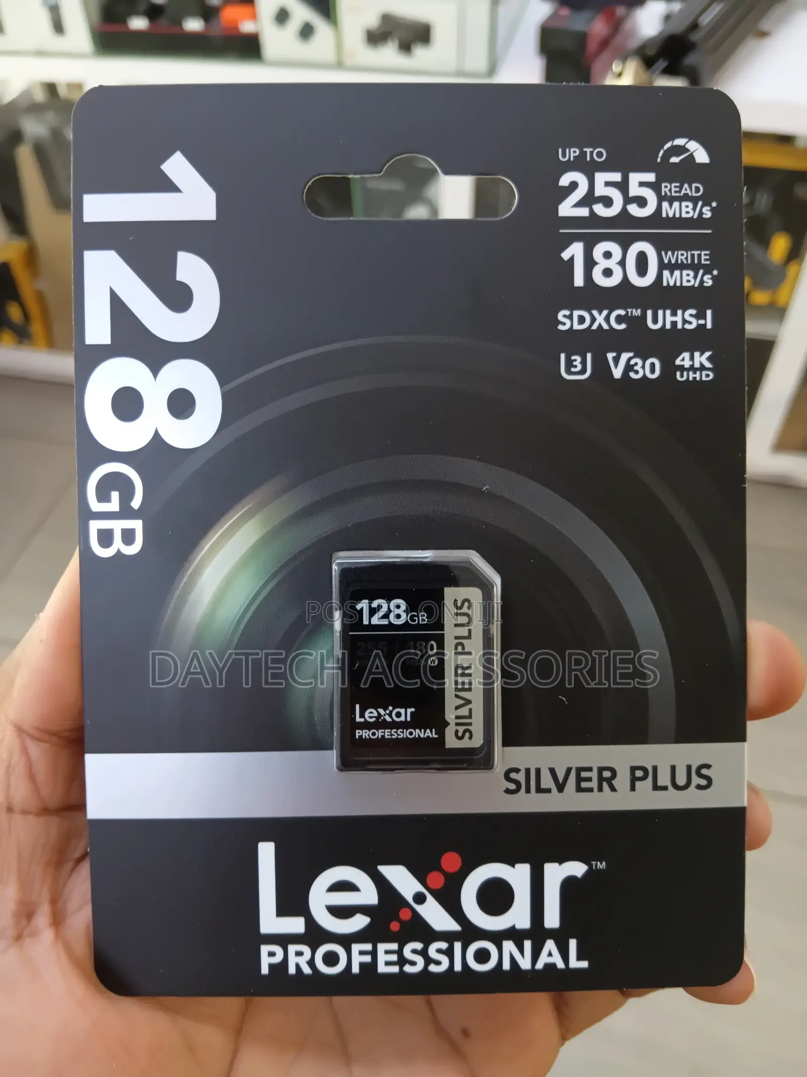 Lexar Professional Silver 128GB SDXC UHS-I Memory Card Up to 225 MB/s.
