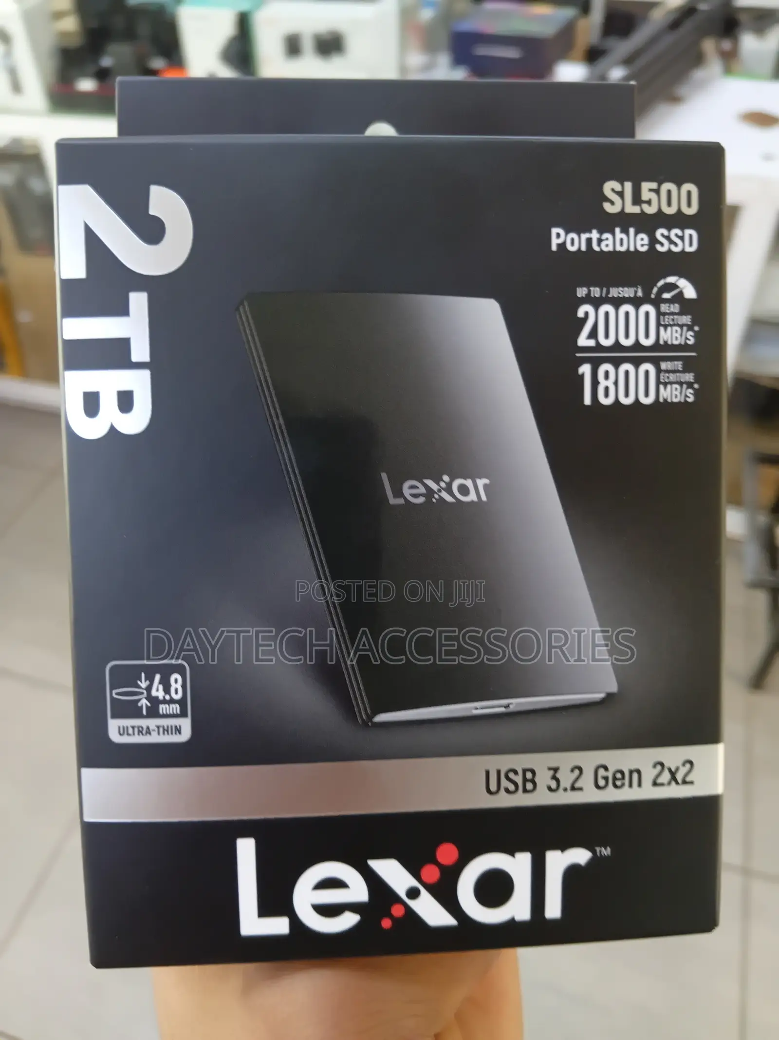 The Lexar SL500 2TB Portable SSD.