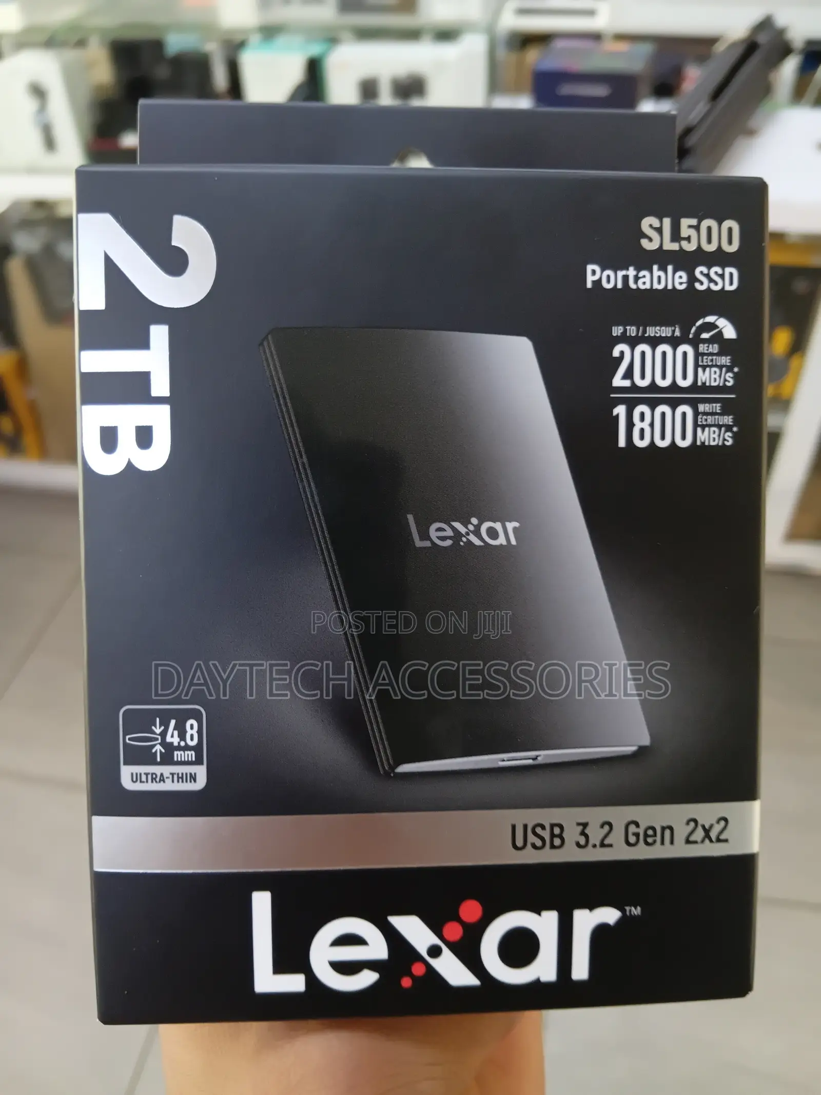 The Lexar SL500 2TB Portable SSD.