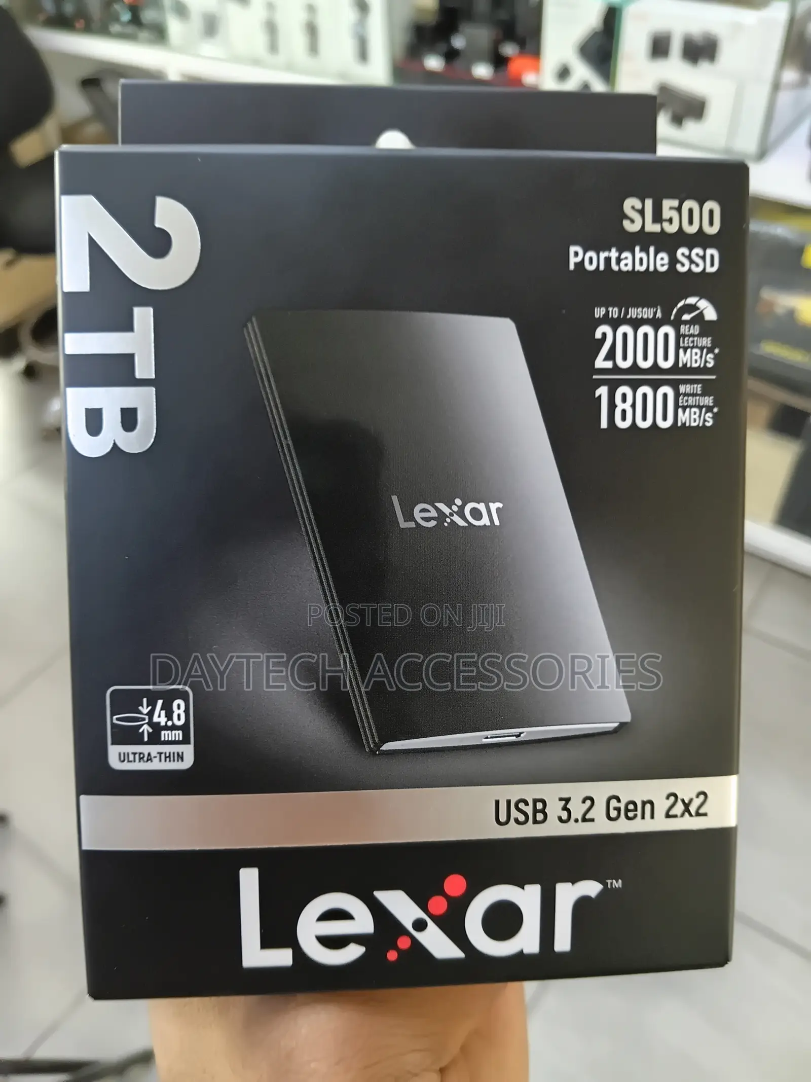 The Lexar SL500 2TB Portable SSD.