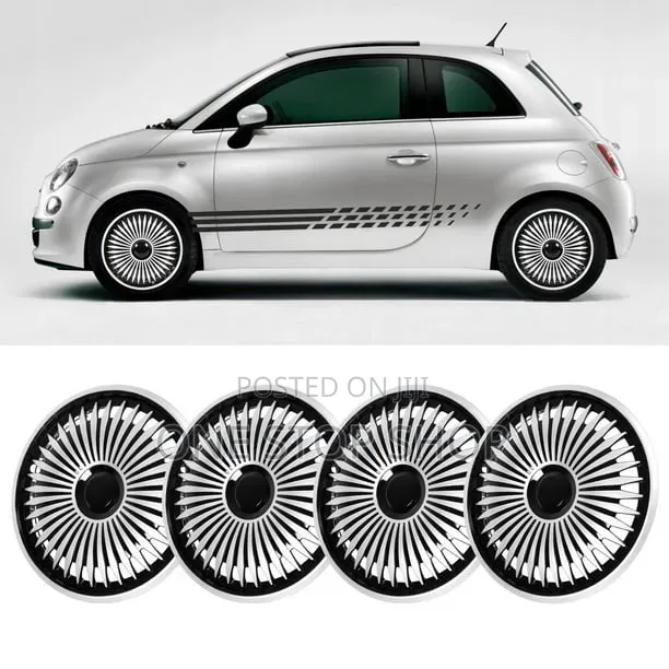 14" Turbine Style Snap on Wheel Caps 4pc Set
