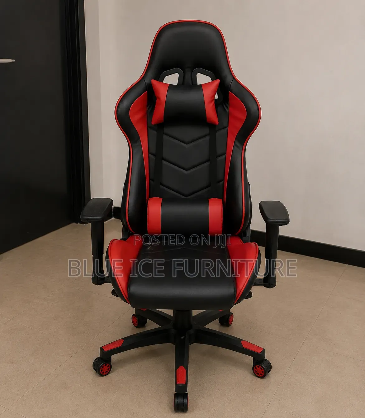 Gaming Chair Red Black – Ergonomic Racing Chair With Lumbar Support