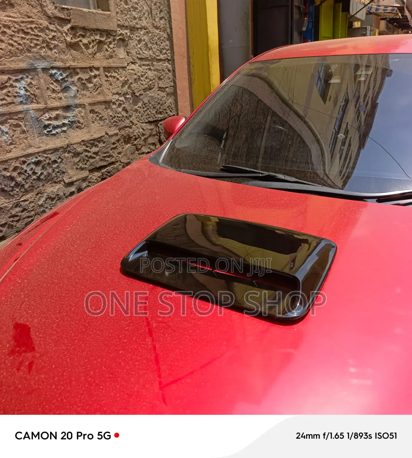Universal Fit Stick on Decorative Hood Scoop Gives Sporty Upgrade
