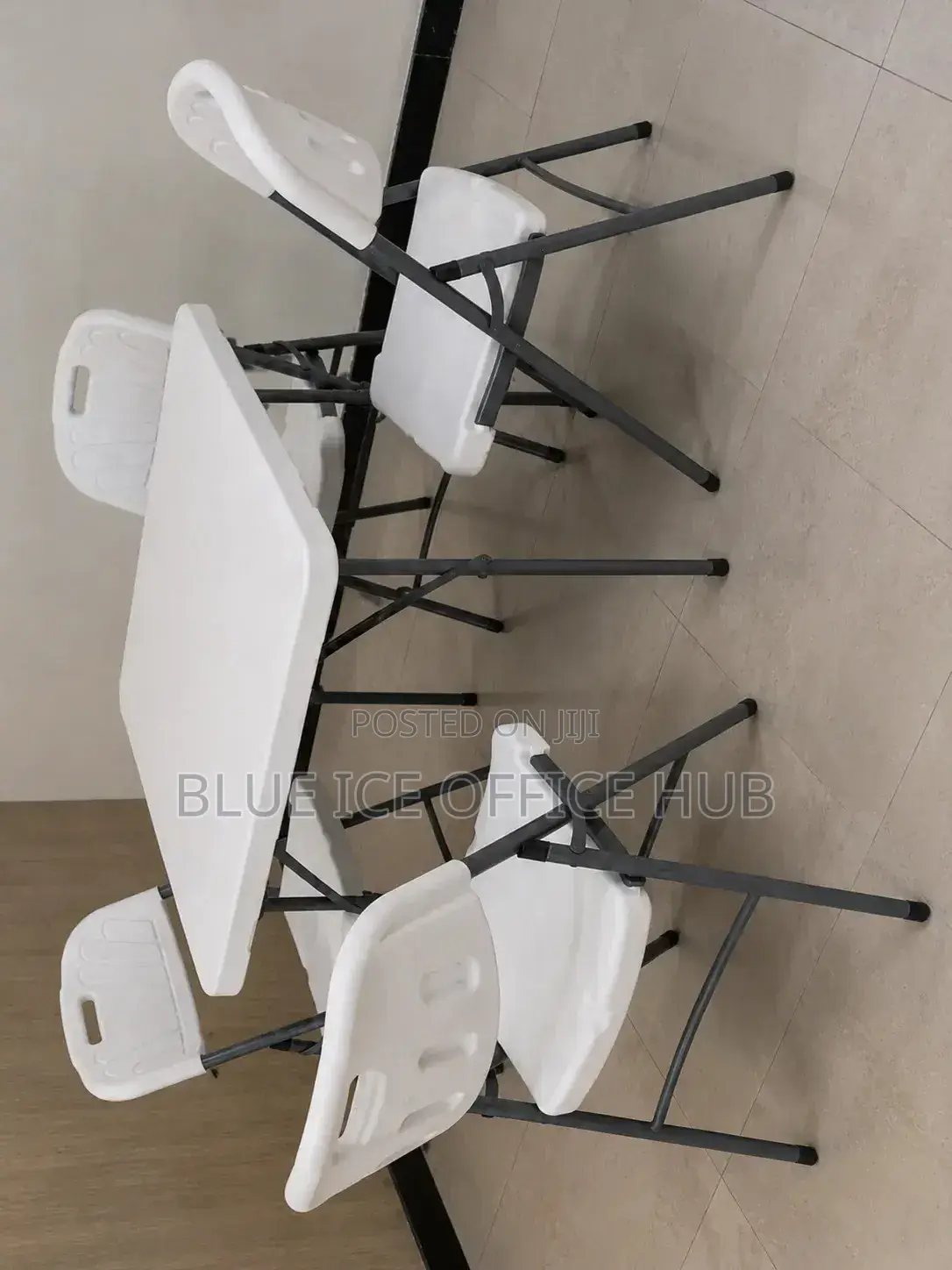 Foldable Table 4 Chairs Set