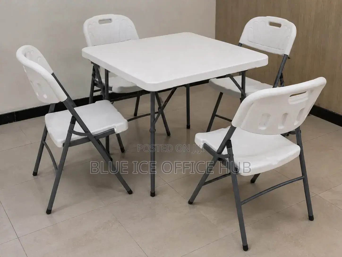 Foldable Table 4 Chairs Set