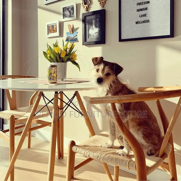 Home Tables; Round White Home Dining and Living Room Table