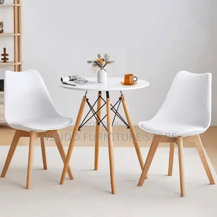 Home Tables; Round White Home Dining and Living Room Table
