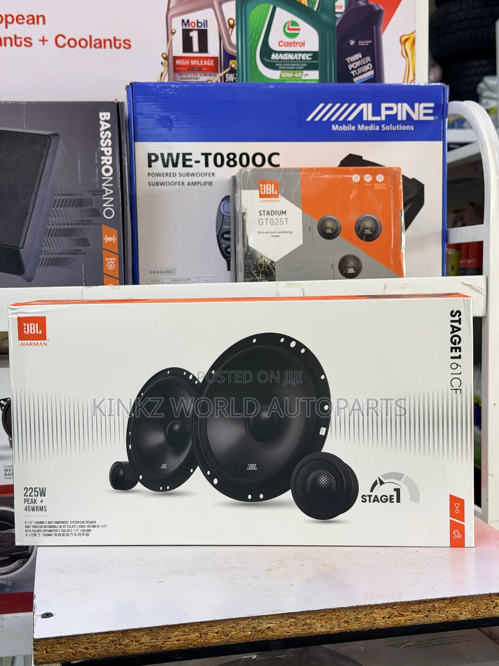 JBL Stage 1 61cf/601c 6.5 Inch 2 Way Component Car Door Speaker System