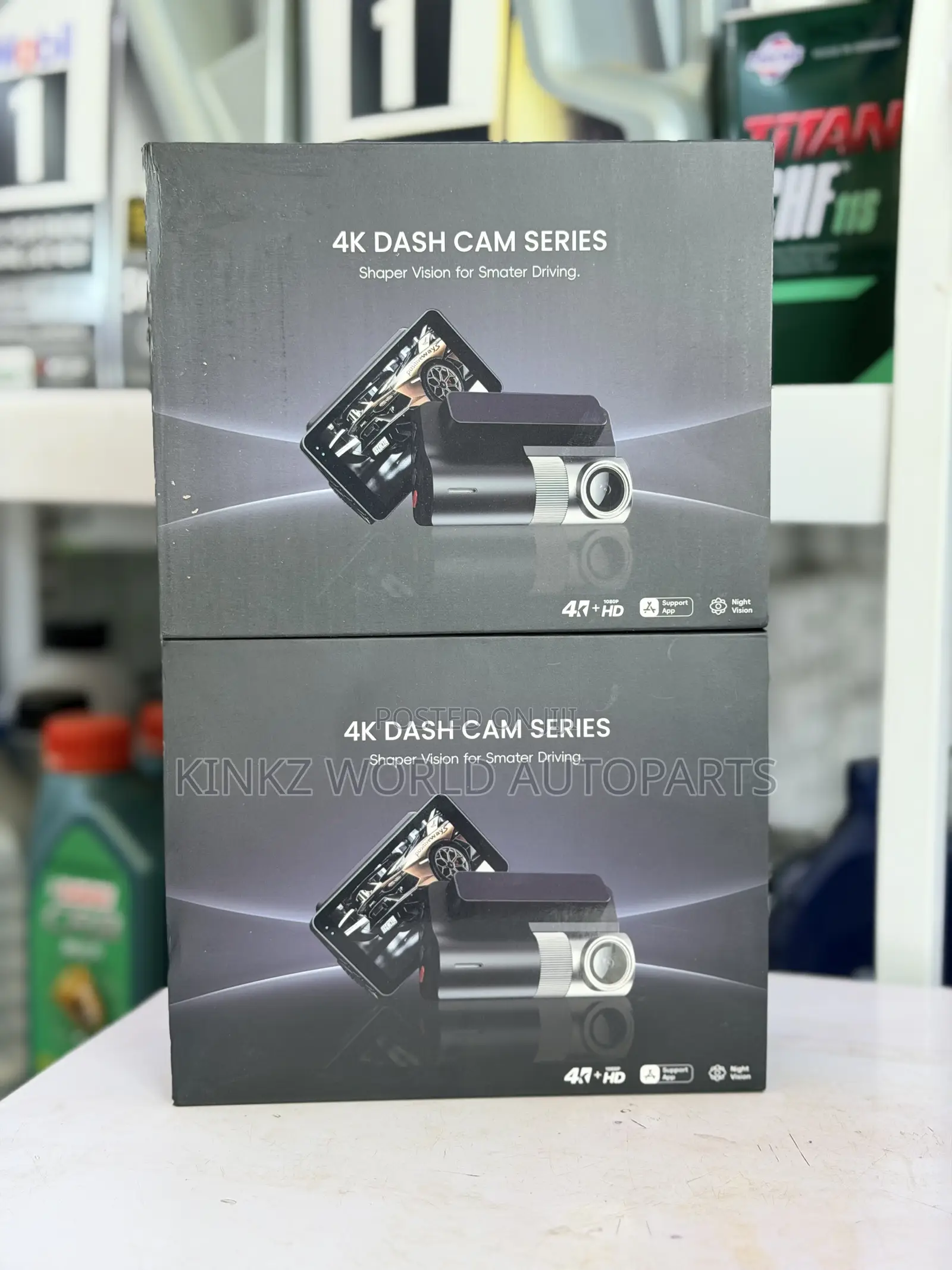  2way Vehicle DashCam Camera System DVR Supports 128gb SD Card