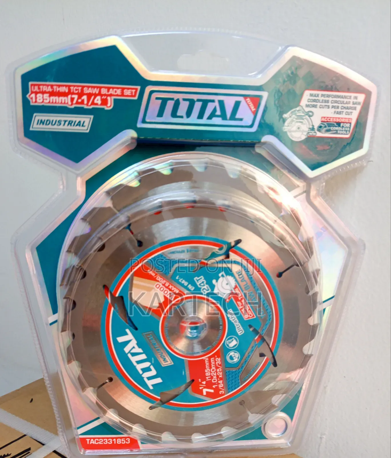 TOTAL 7-1/4" Industrial Circular Saw Blade -2Pcs Set