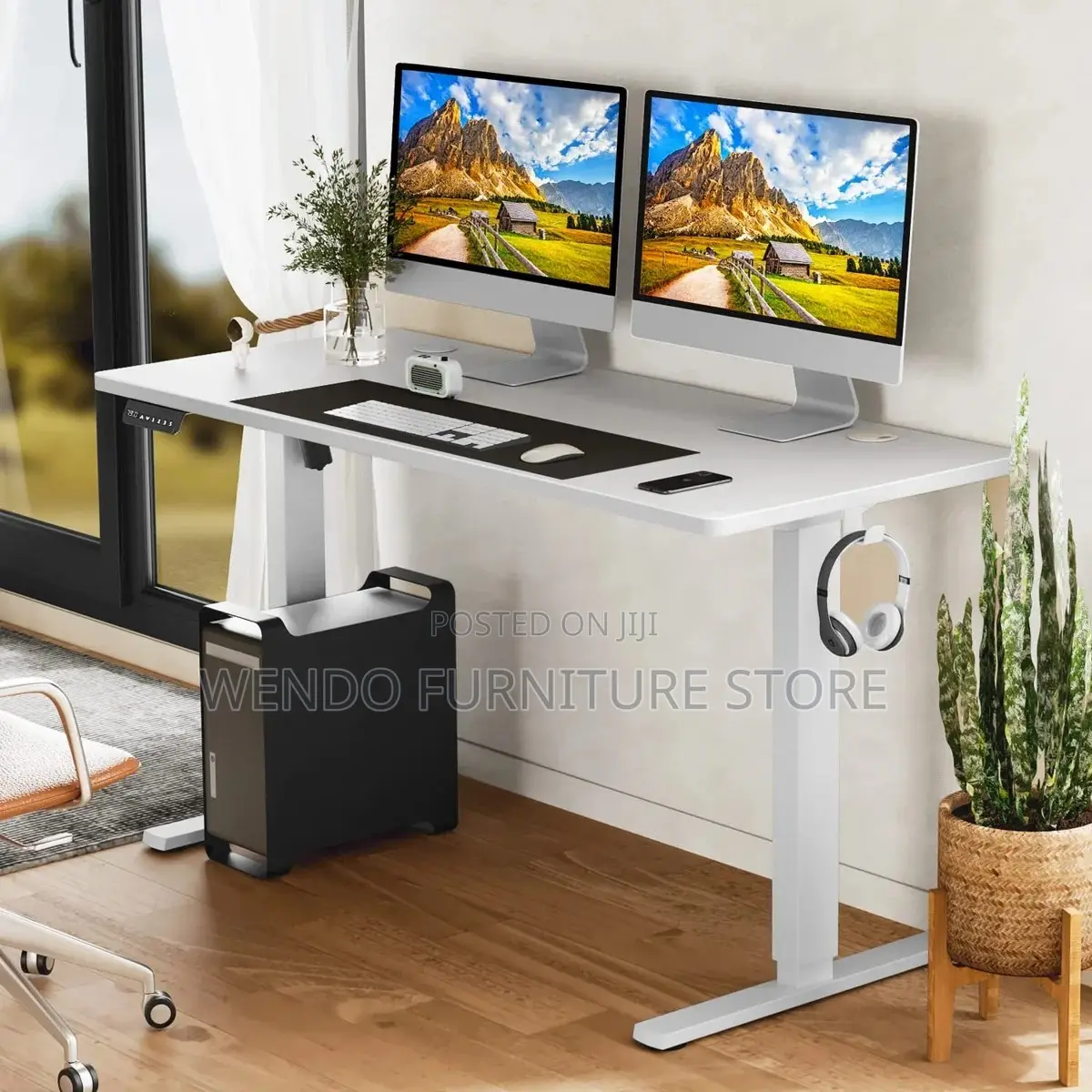 Office Desk; 1200mm Ovidia Standing Height-Adjustable Desks