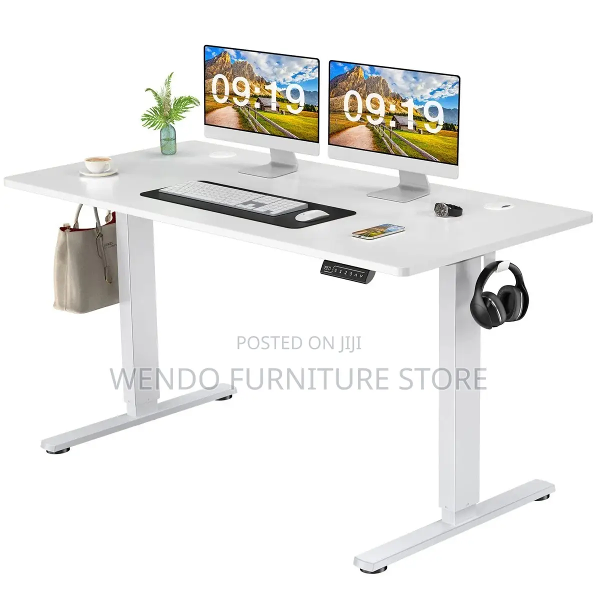 Office Desk; 1200mm Ovidia Standing Height-Adjustable Desks