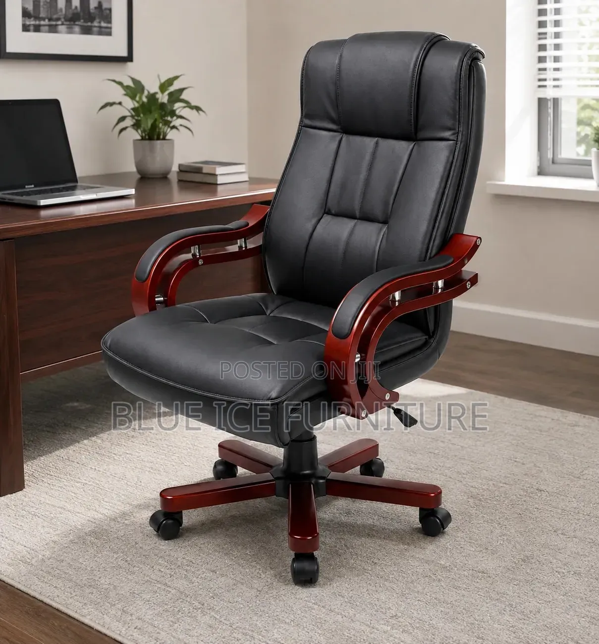Executive Office Chair – Premium Leather High Back Manager Chair