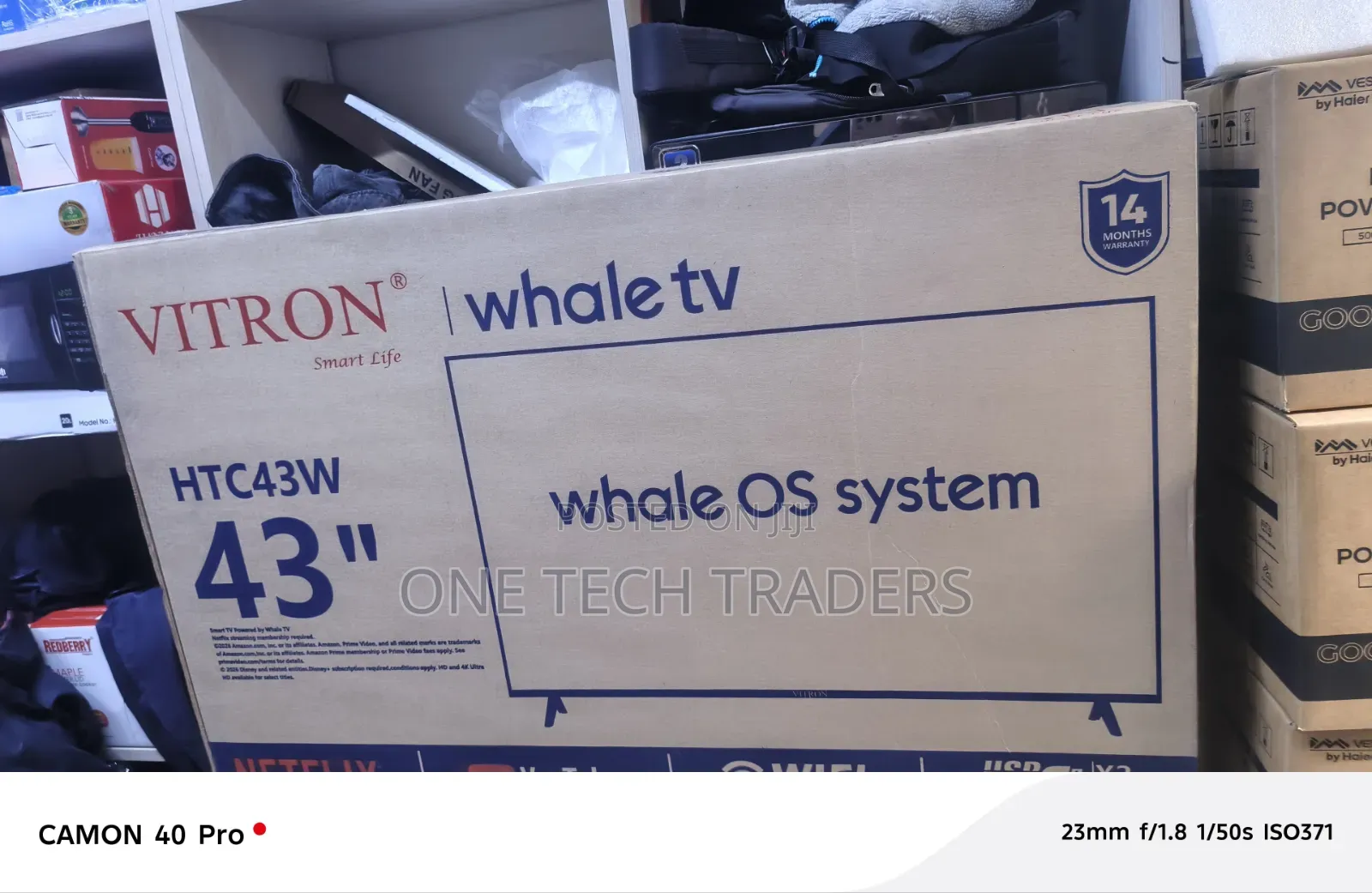Vitron 43" Whale OS TV – Full HD Smart TV