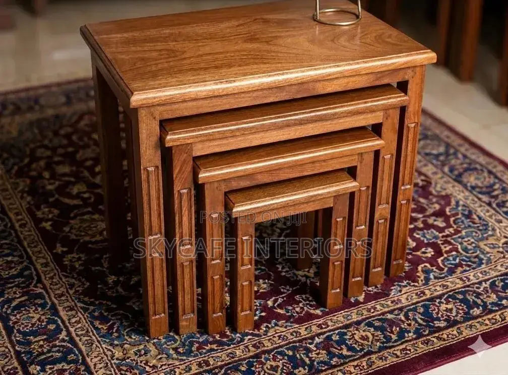 Solid Mahogany Nested Stools