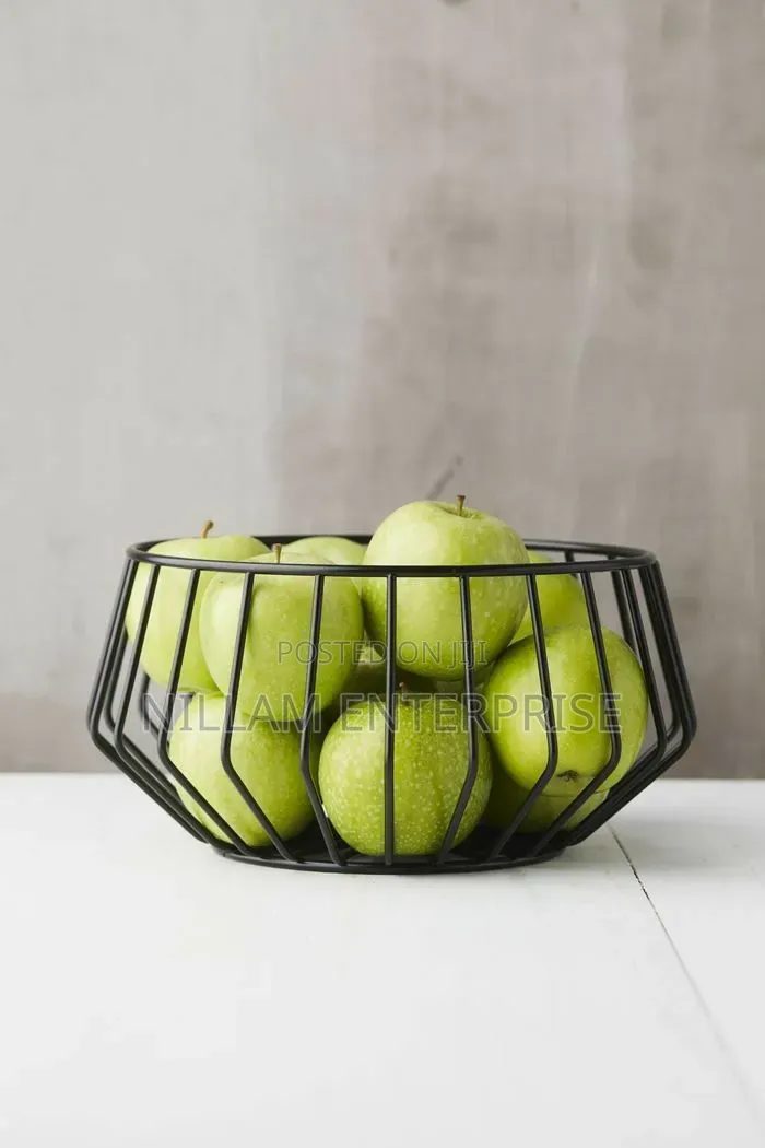 Metallic Fruit Basket
Sleek Design